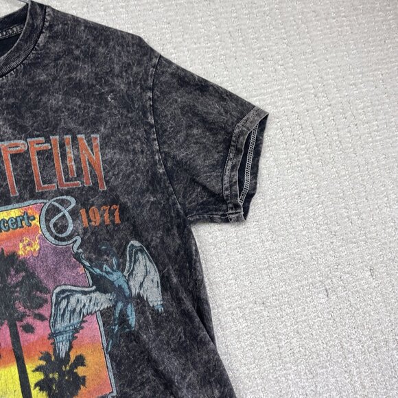 Led Zeppelin Men's Officially Licensed 1977 Live In Concert Tie Dye T-Shirt XS - Picture 4 of 15